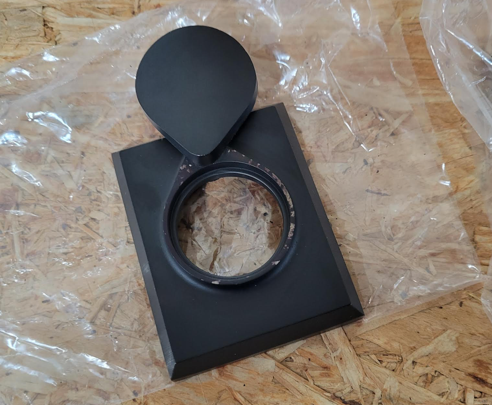 Emtek 450421FB Rustic Rectangular Sectional Dummy Handleset - Flat Black Bronze