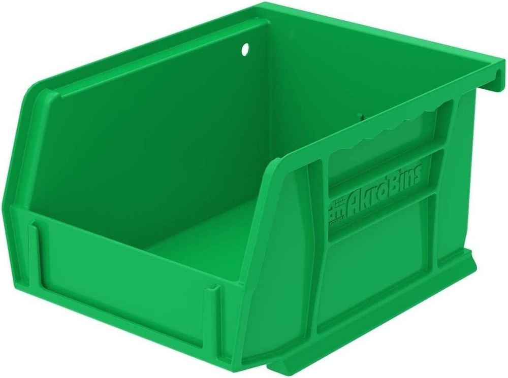 30210 Akrobins Plastic Storage Bins, Space-Saving Stackable Bins for Garage, Pan