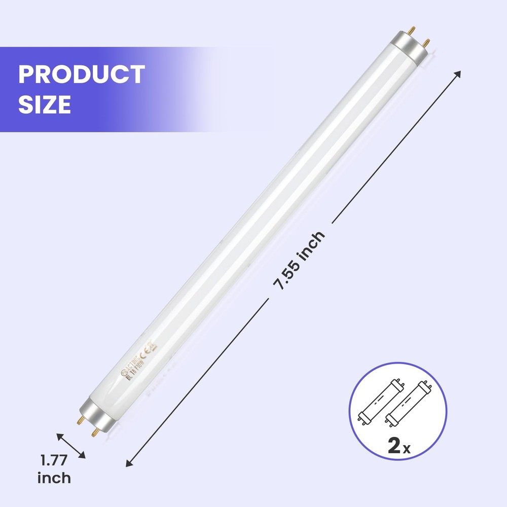 LiBa Bug Zapper Replacement Bulb Light Tube 10W for 20W Electronic Bug Zapper