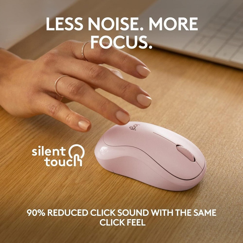 Logitech - M240 Silent Wireless Mouse - Rose 910-007117