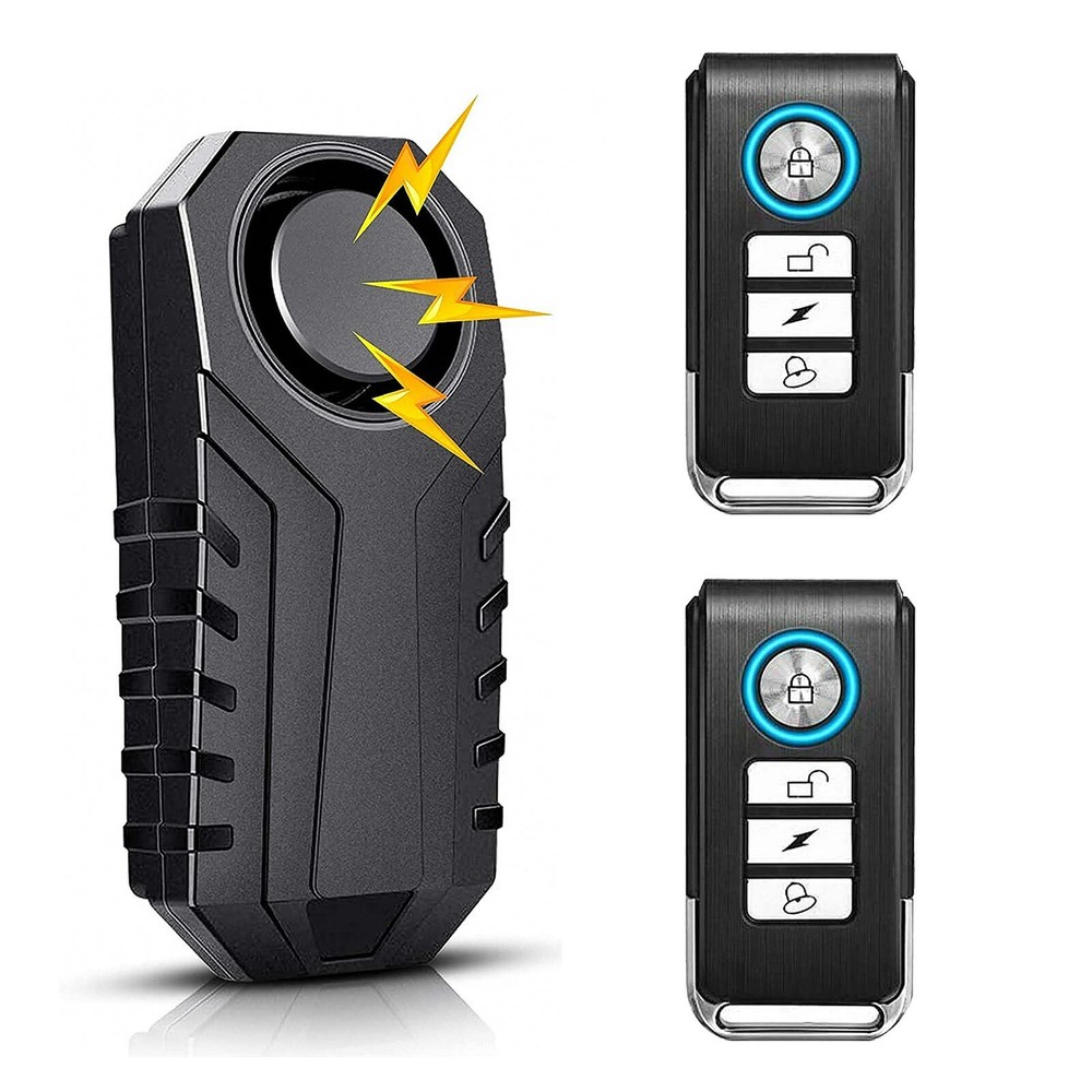 Keyless Alarm 7 Sensitivity Adjust Window Door Extra Security Vibration Trigger
