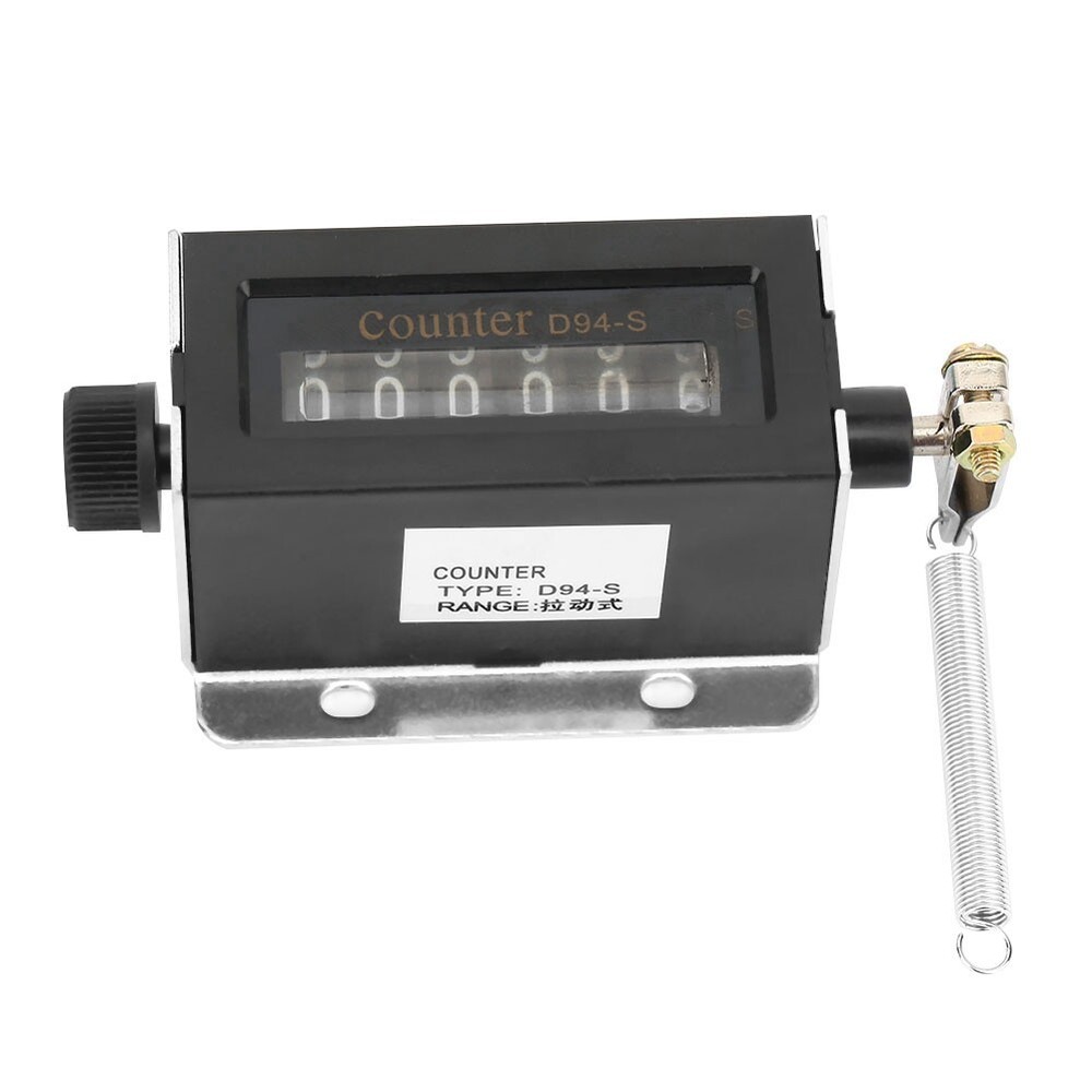 D94-S 6 Digit Resettable Mechanical High Quality Pulling Type Counter 0-999999