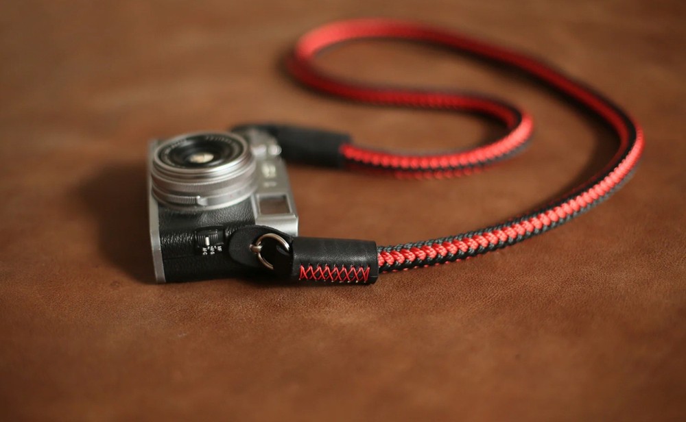 Windmup 12 mm Rope Camera Strap — Red/Black