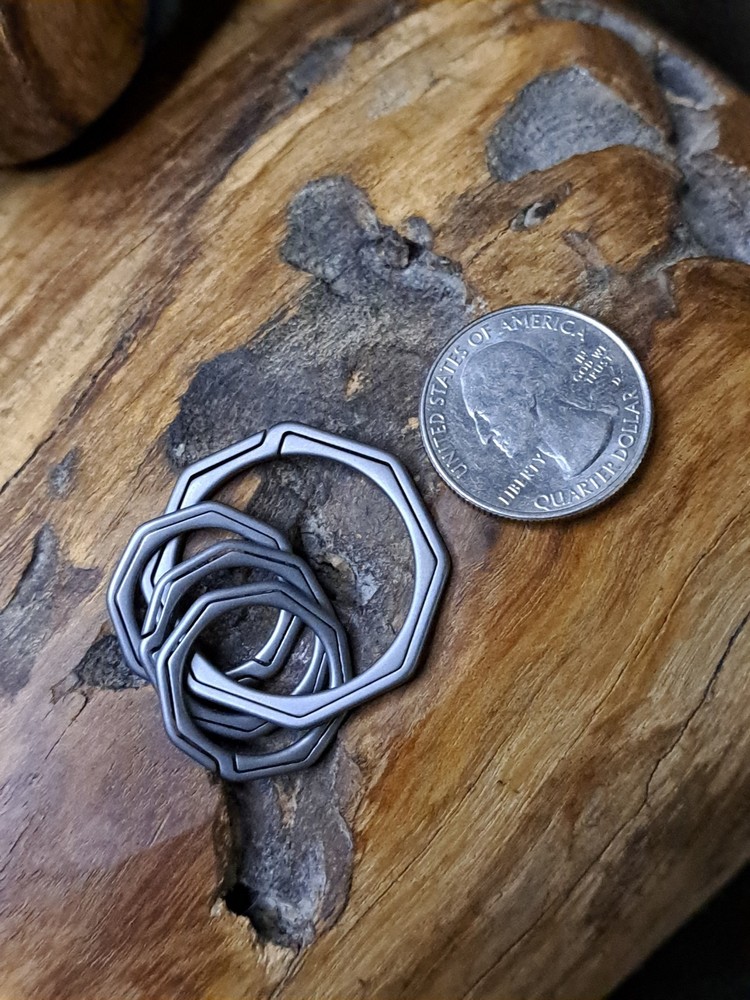 Gentlemen Series Titanium Sidepush Keyring Set