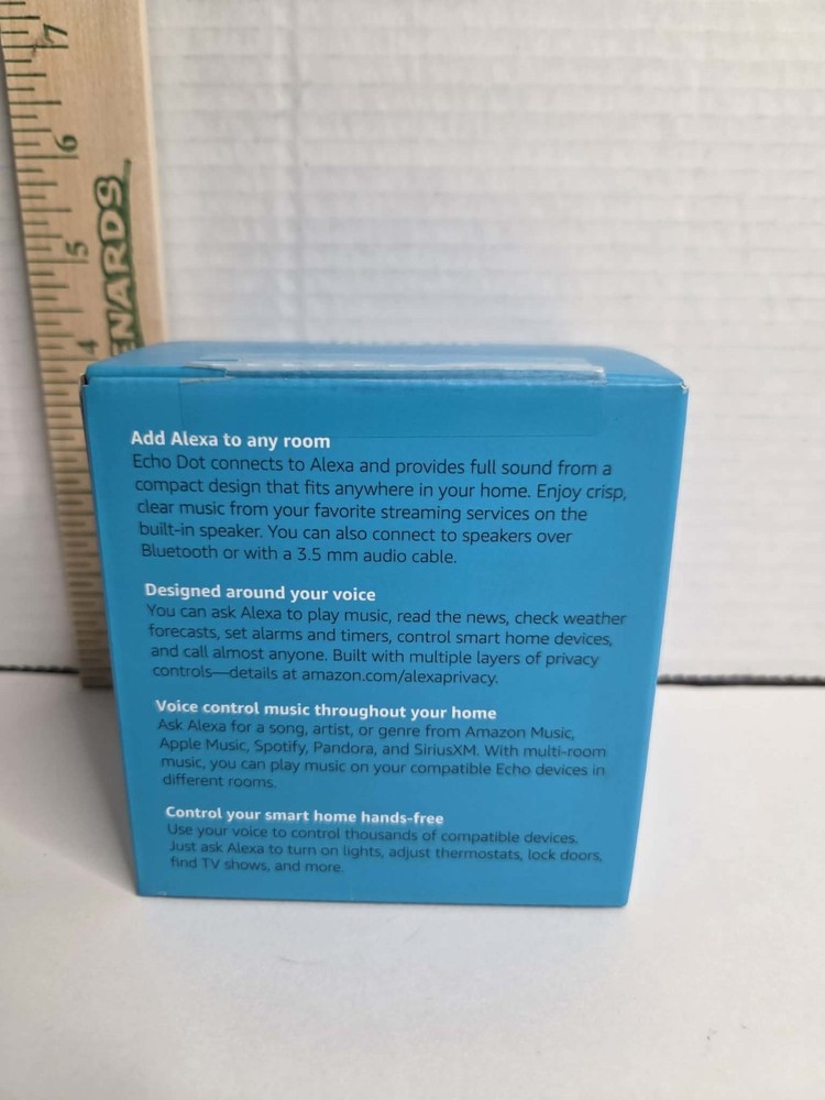 Amazon Echo Dot Smart Speaker with Alexa Voice Control 3rd Gen Charcoal Open Box