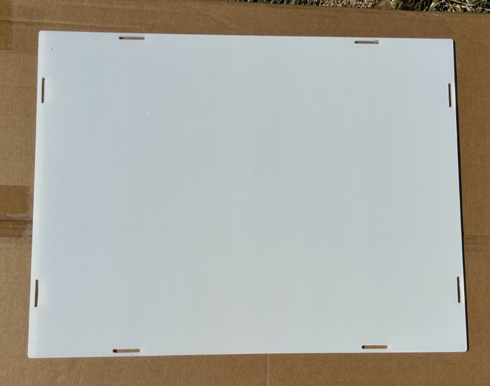 Acrylic Display Case with White Base - 29 inch tall - READ DESCRIPTION
