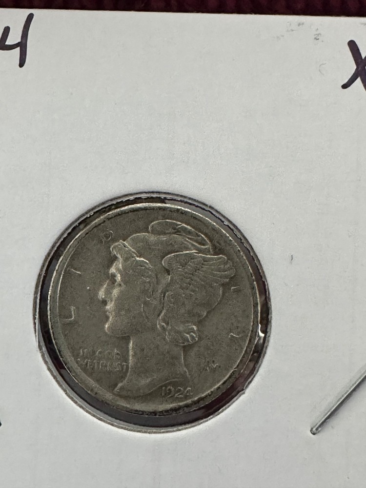 1924 d mercury dime XF