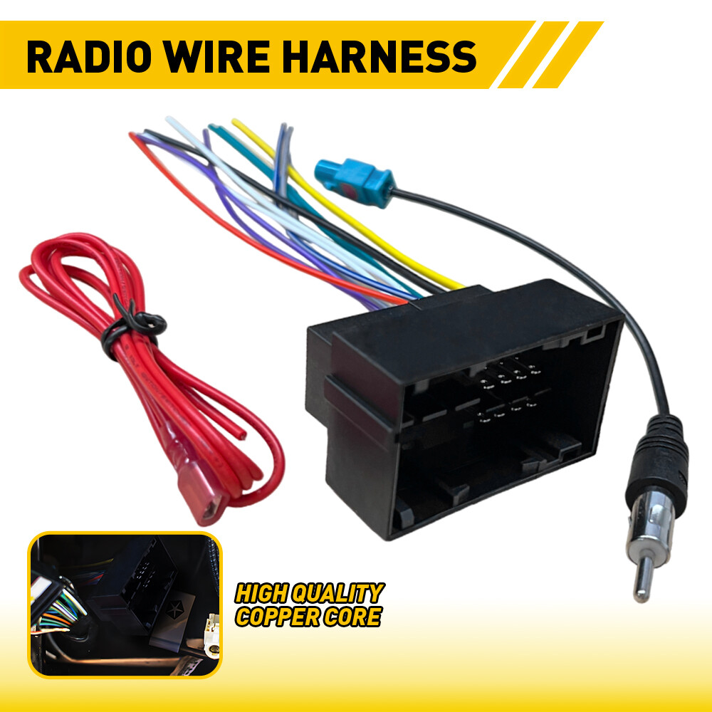 Car Radio Stereo Dash Kit Wire Harness Antenna Adapter For Ram Truck 2013-2019 R