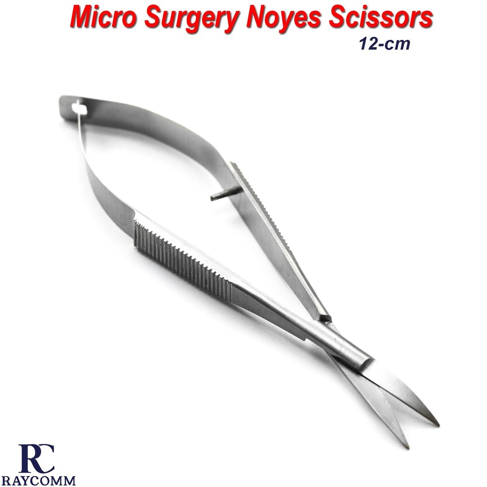 Surgical Micro Ophthalmic Spring Noyes Scissors Curved Ophthalmology Instruments