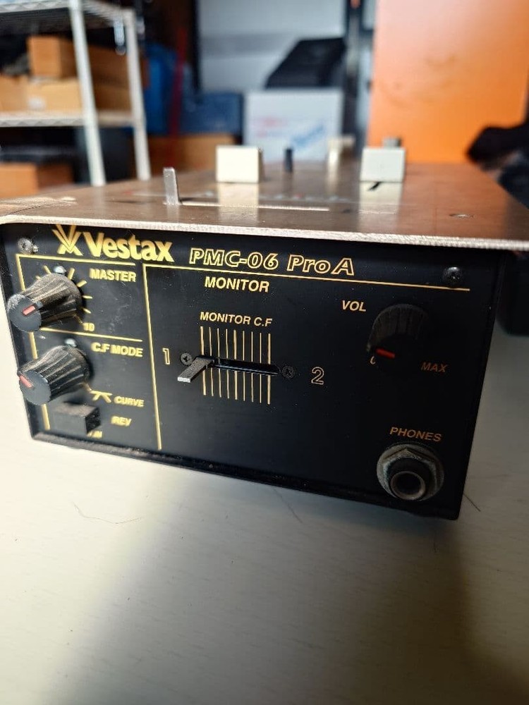 Vestax PMC-06 A Pro DJ Mixer Controller All Function Only Main Unit Power On Ok