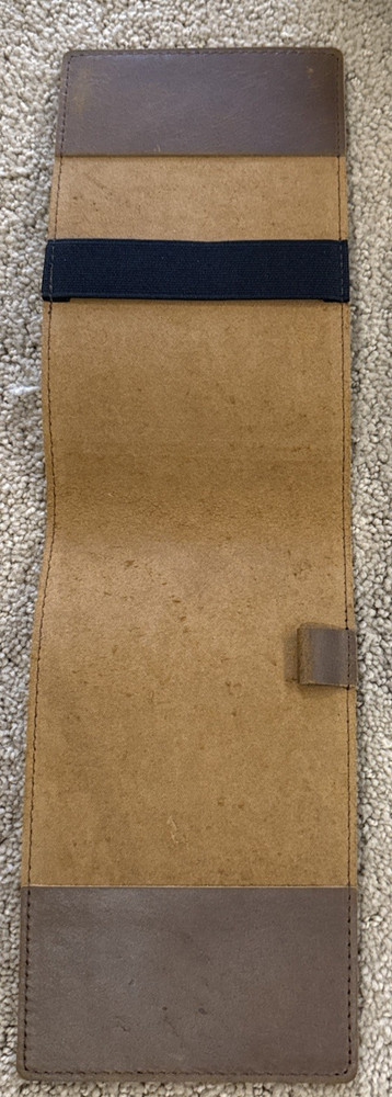 NEW LEATHER PASSPORT HOLDER - BROWN