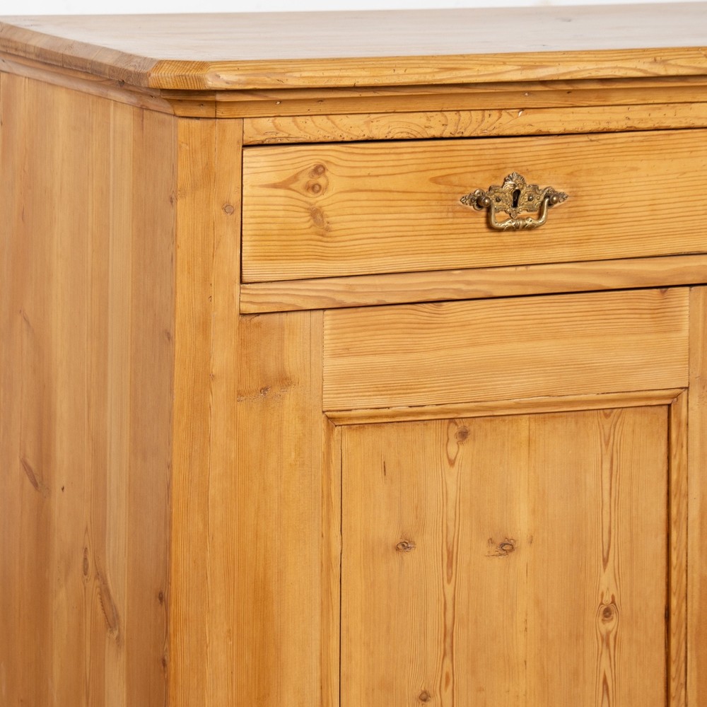 19th Century Danish Pine Sideboard Cabinet