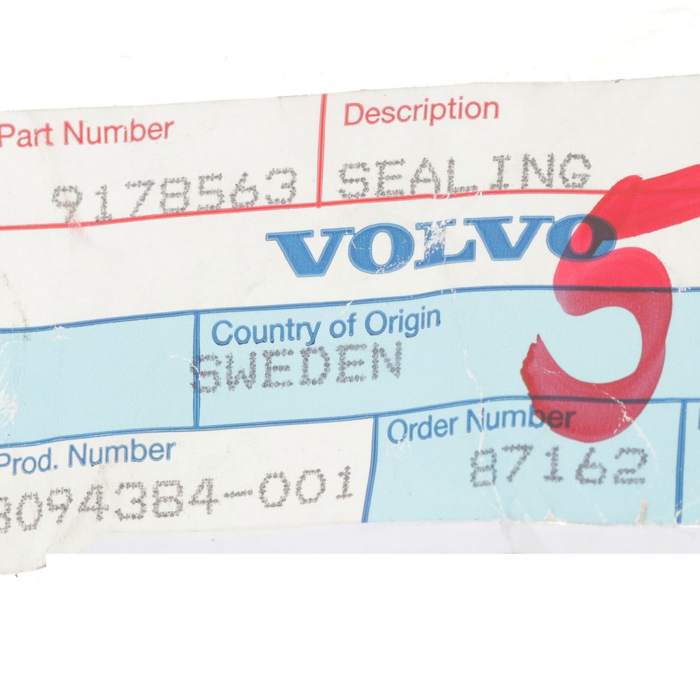 Genuine Volvo Filter Seal 9178563