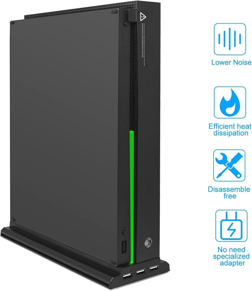 Vertical Cooling Stand Compatible with Xbox One X, Cooling Fan Stand Compatib...
