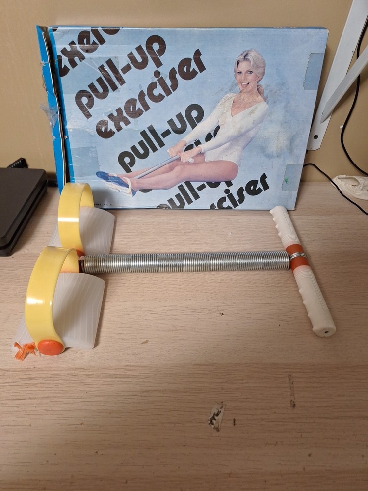 Vintage Pull-up Exerciser With Box  Used Works.