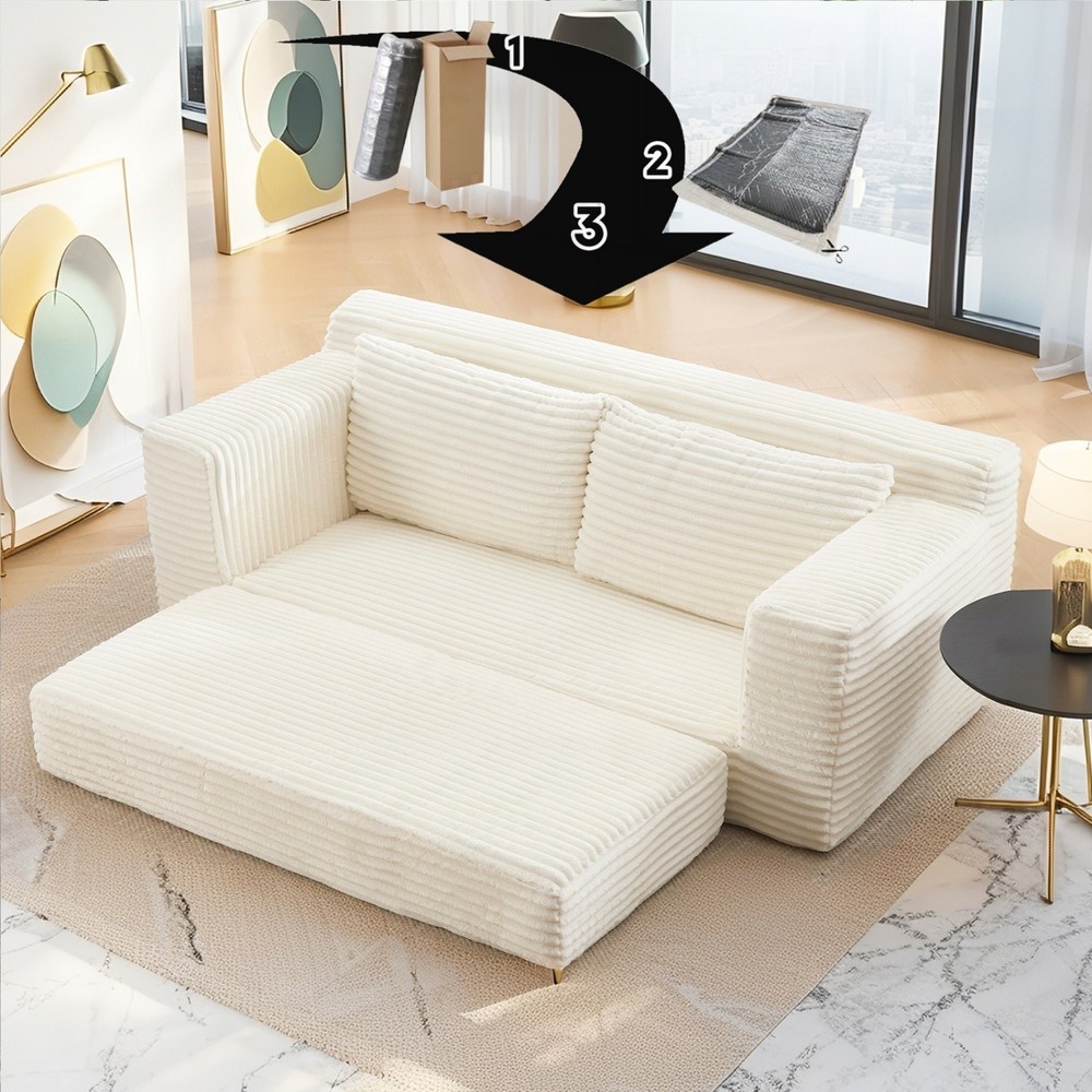 Convertible Sofa Bed Loveseat Sofa Couch 2in1 Multi-Functional Sleeper Sofa