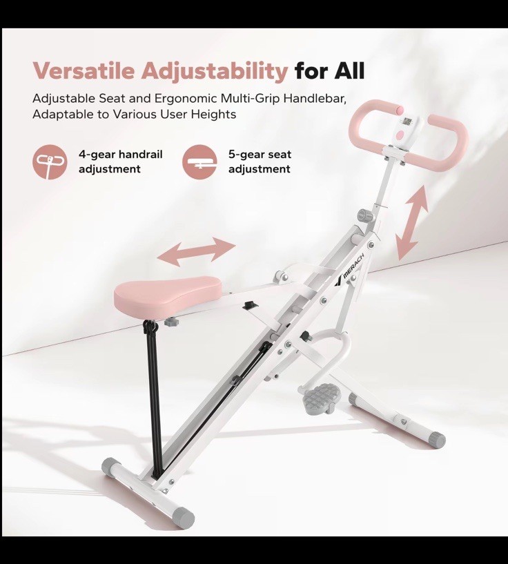 R07 Squat Machine Adjustable Resistance Glutes Workout Exercise Foldable
