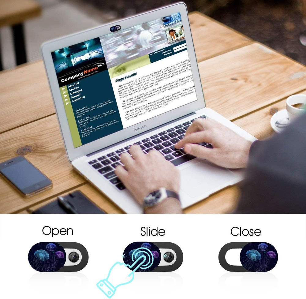 Webcam Cover Ultra Thin - Web Camera Cover Fits Laptop,Tablet,Computer, Smartpho