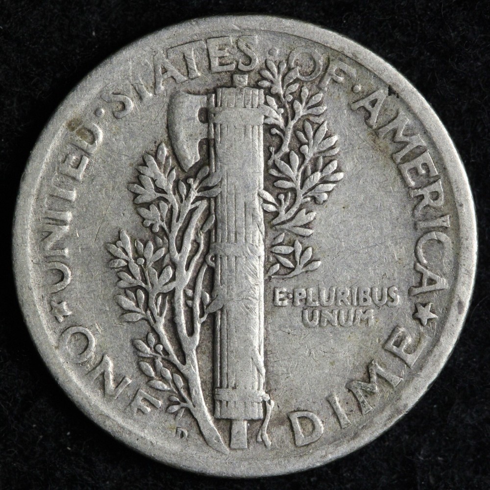 1925-D Mercury Silver Dime VF E264 ZTHQ
