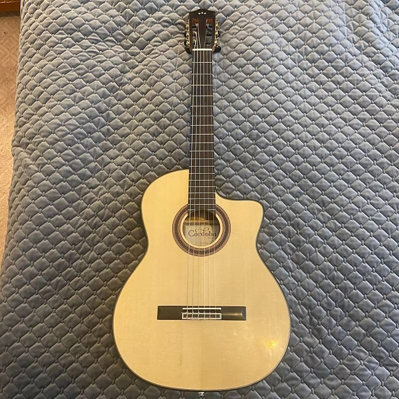 CordobaGK Studio Negra Acoustic-Electric Nylon String Classical Guitar WITH CASE