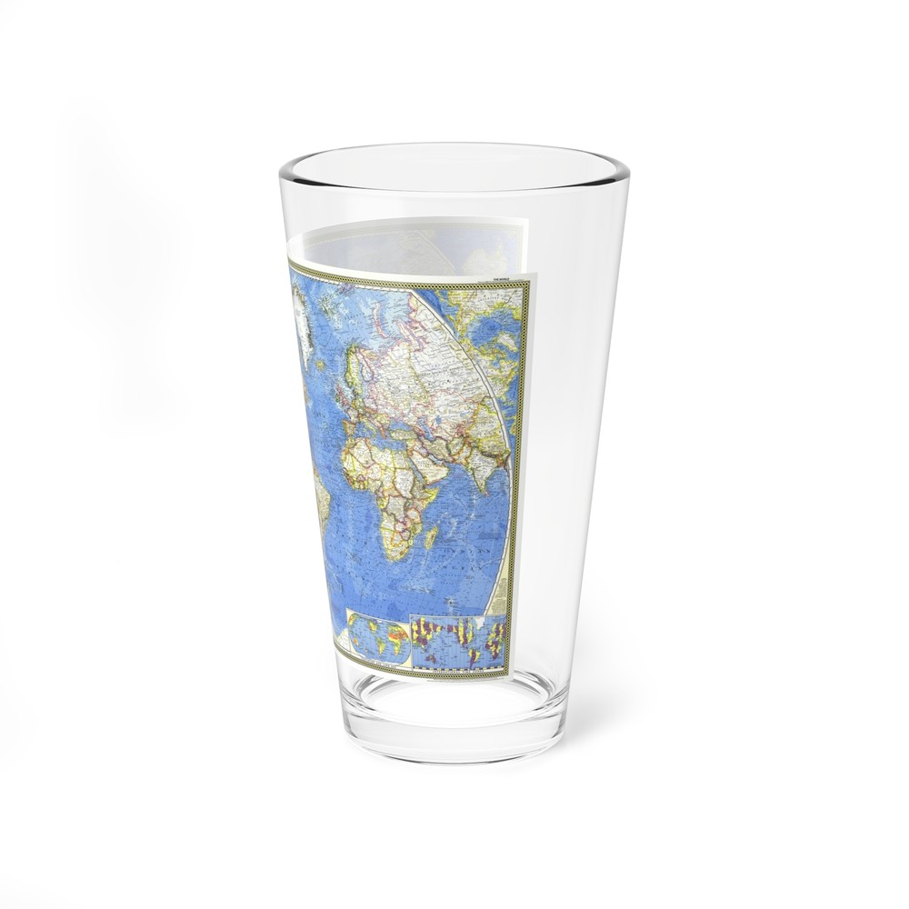 World Map (1965) (Map) Pint Glass 16oz