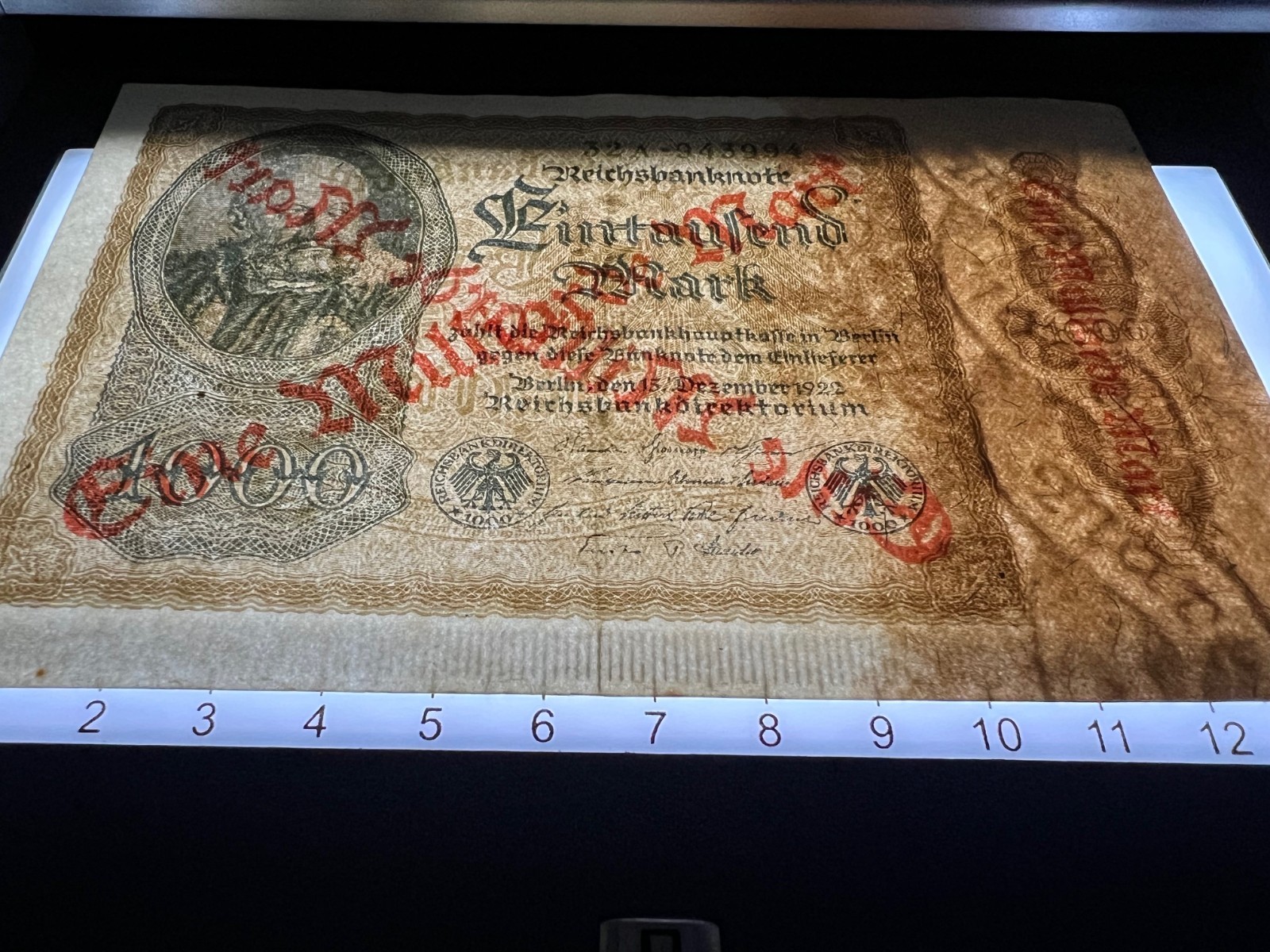 1922 German 1 Billion Mark Banknote WW1 Military Inflation Fascist Hitler Nazi