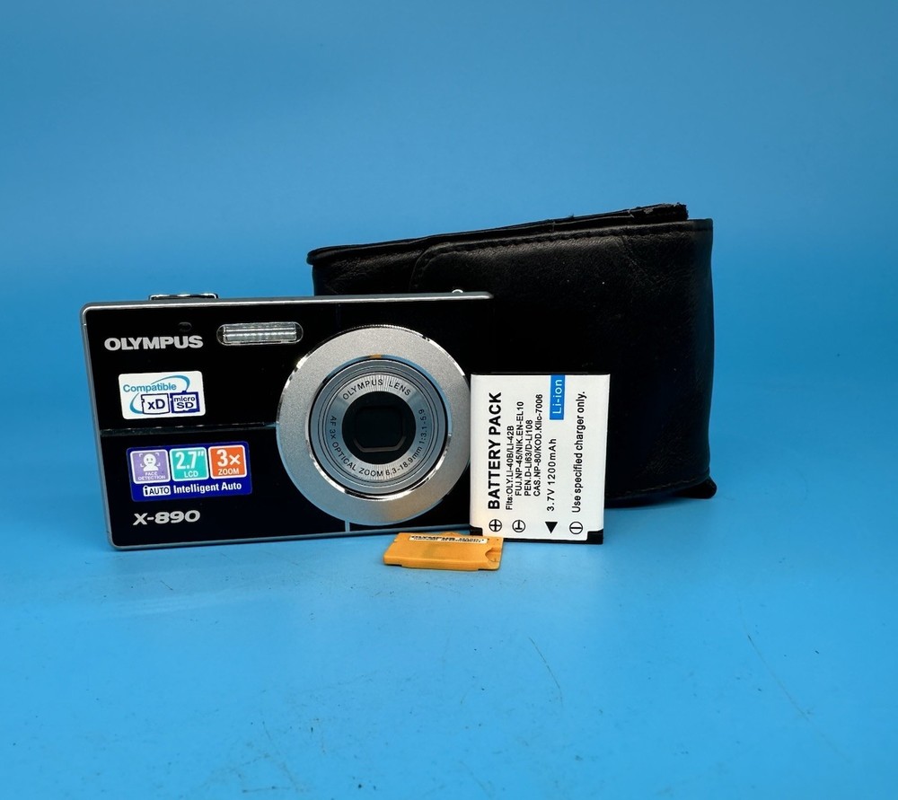Olympus X-890 10.0MP Digital Camera, Black - Tested