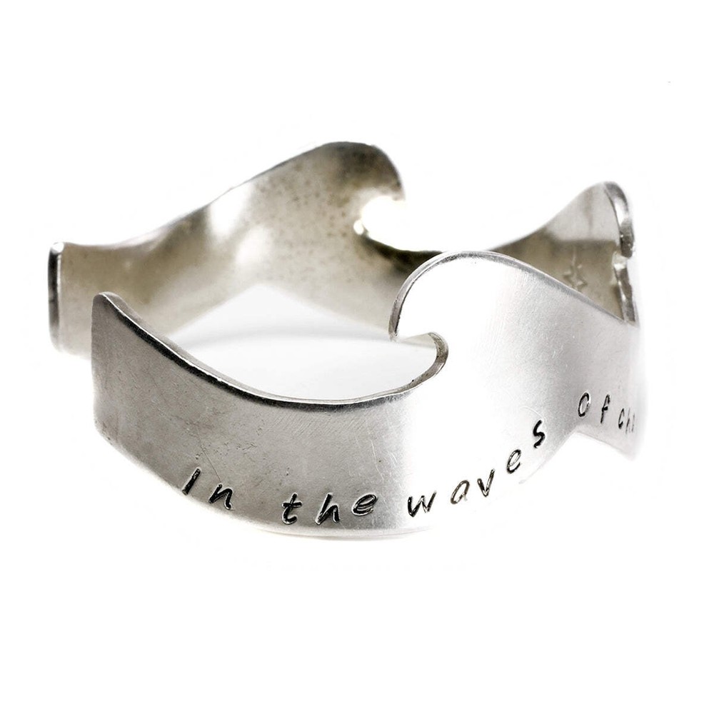 Silver Wave Bangle