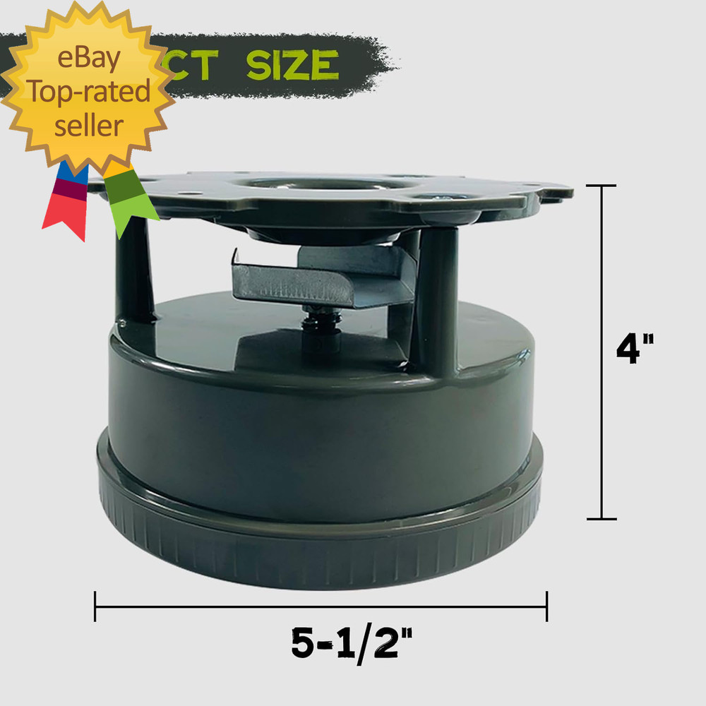 Deer Feeder Kit Digital Timer Metal Spin Plate Easy Setup All-In-One