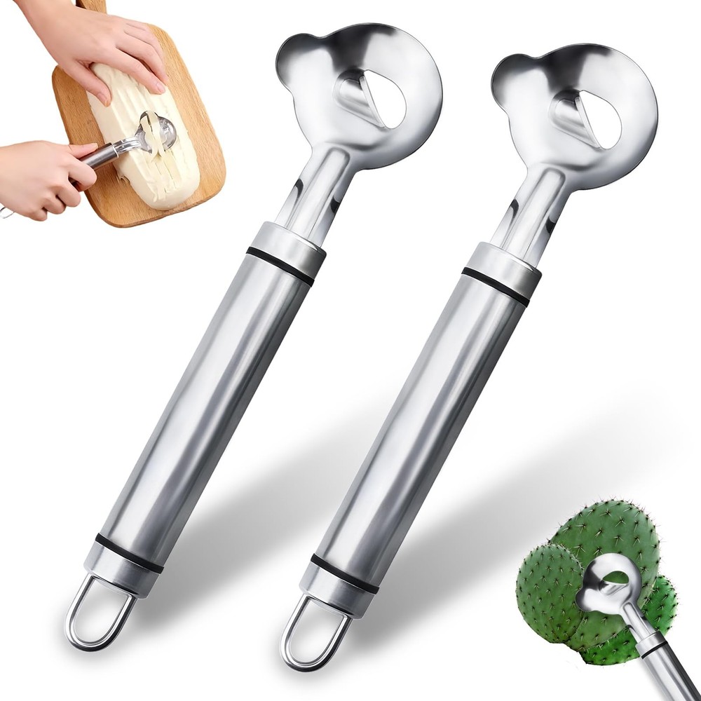 2 PCS Cactus Peeler Spoon Tool Kitchen Gadget Accessories