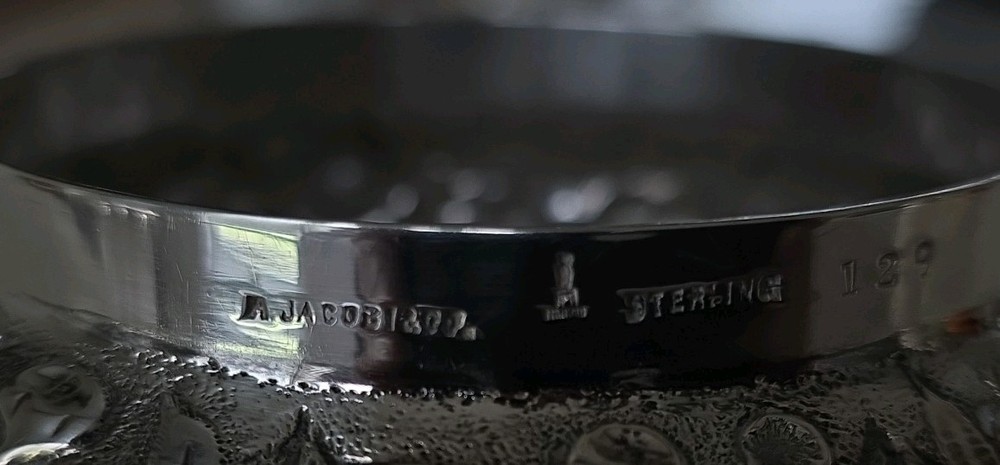 A. JACOBI & CO. STERLING SILVER REPOUSSE BOX