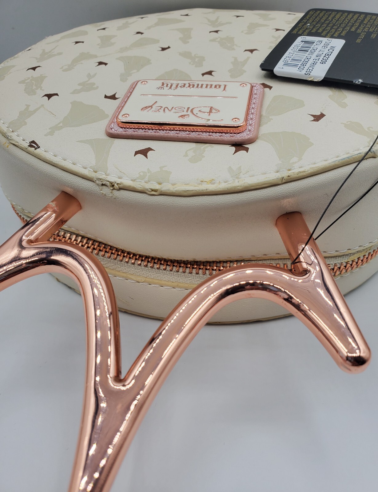 Loungefly Disney Princess Metal Crown Crossbody Purse - New Multiple Defects