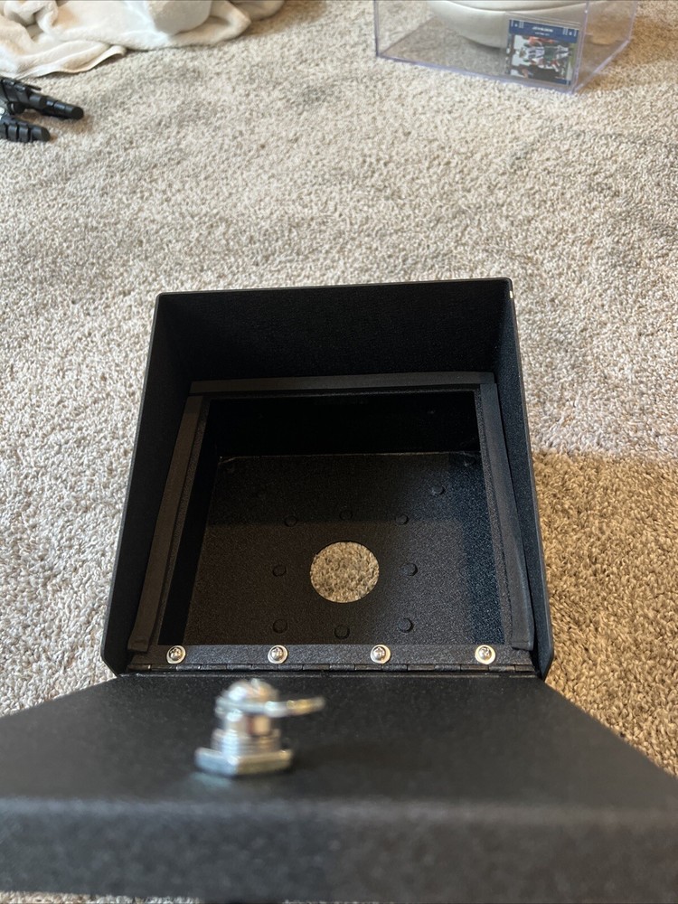 New Black Security Lock Box With Key