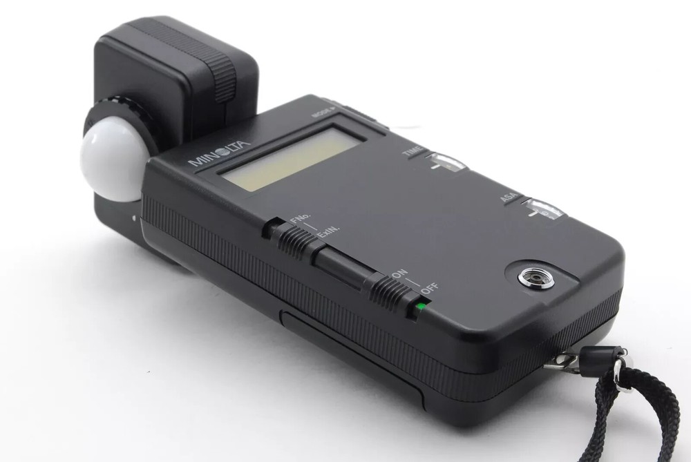 Minolta Flash Meter III with Spherical Diffuser (Ambient/Flash) With Case WORKS!