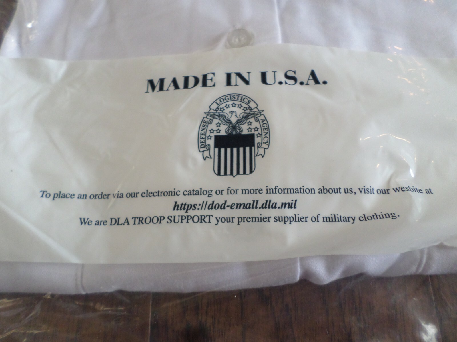 U.S. Military Army Issue Men's White Dress Shirt Short Sleeve