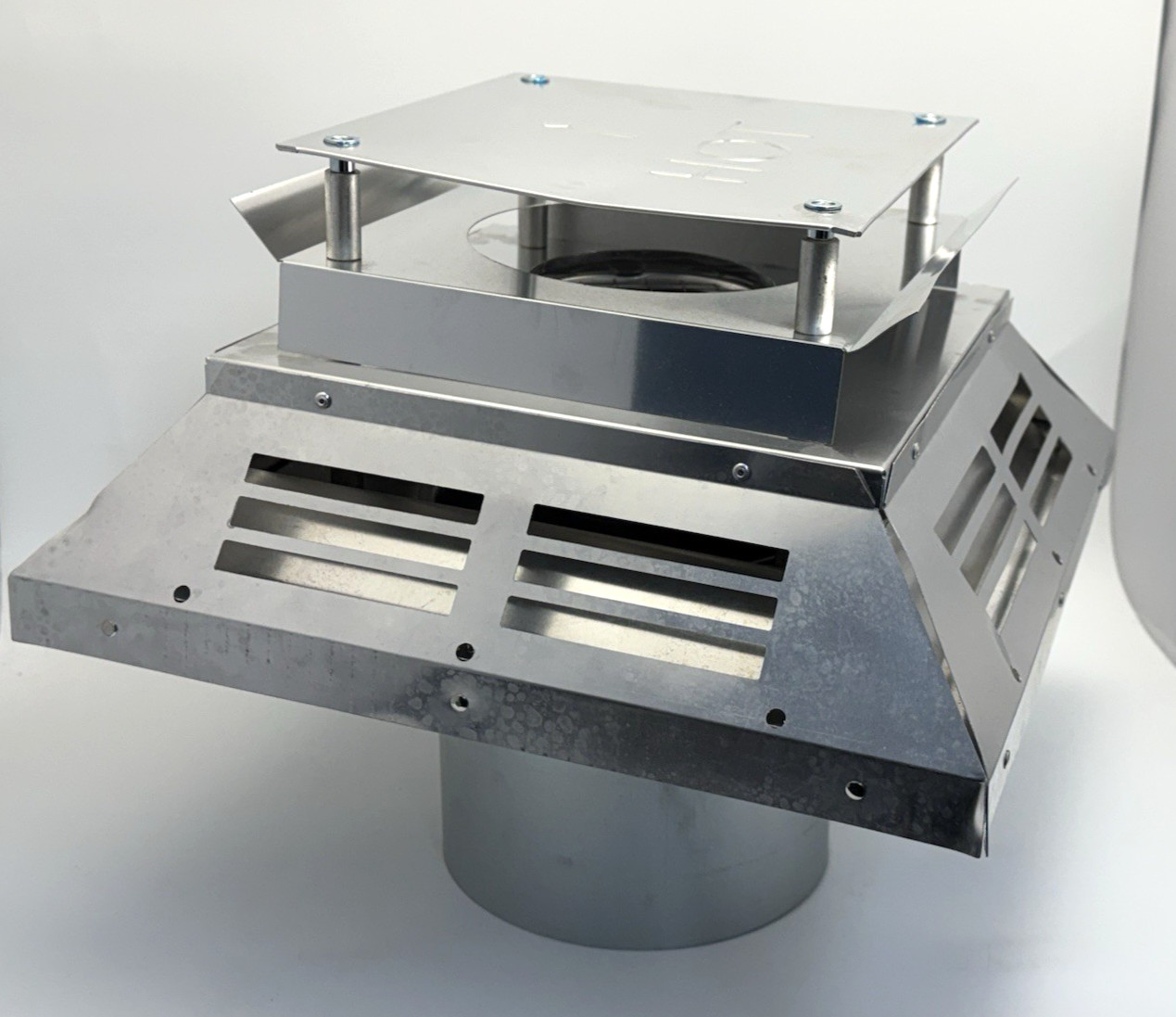 46DVA-HC Horizontal Square Stove Vent Horizontal Termination Cap 4" x 6 5/8"