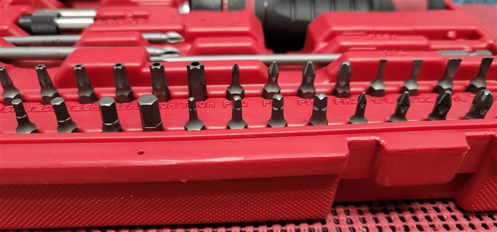 MAC TOOLS SBDR49SA MAC-GRIP RATCHETING 1/4" HEX BIT SCREWDRIVER SET 2PC MISSING
