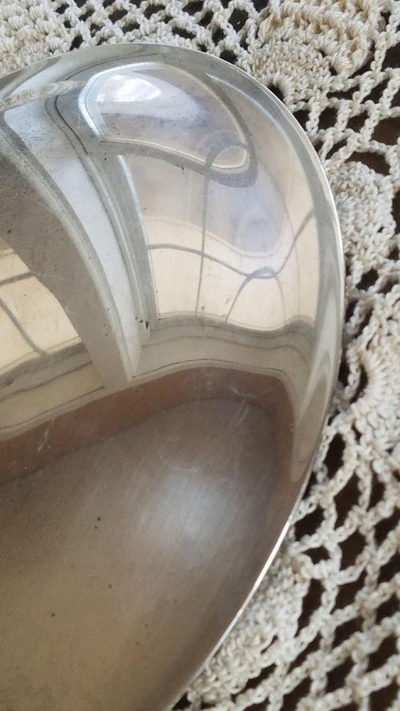 Silver Plate Round Replacement Lid Only for Casserole Serving Bowl w Grape 4011