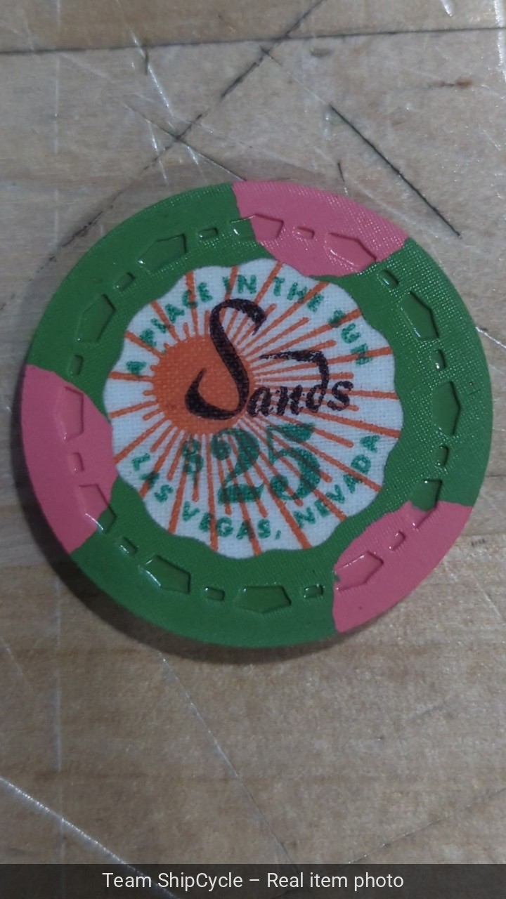 Casino Chip 25 Sands Hotel Las Vegas Nevada G2U