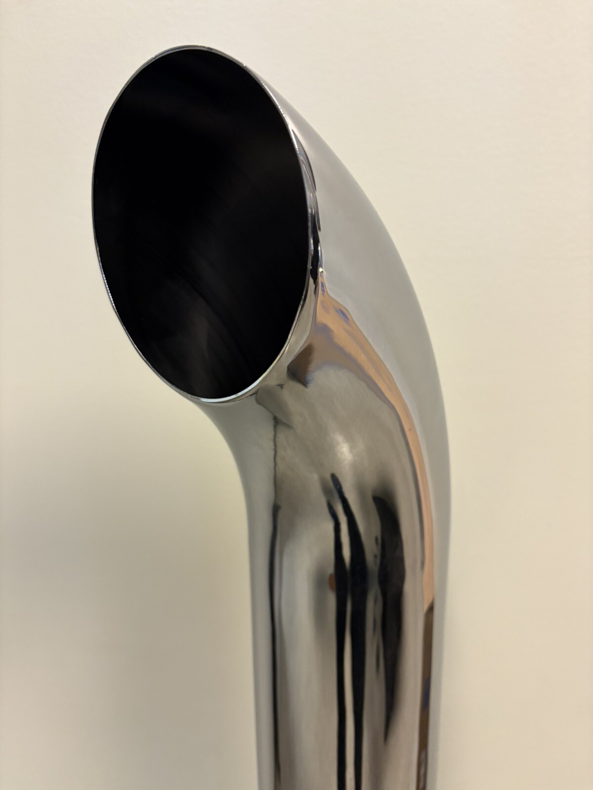 Chrome Stack 4 Inch Curved Pipe 4"X70” Chrome Exhaust Free Shipping!!