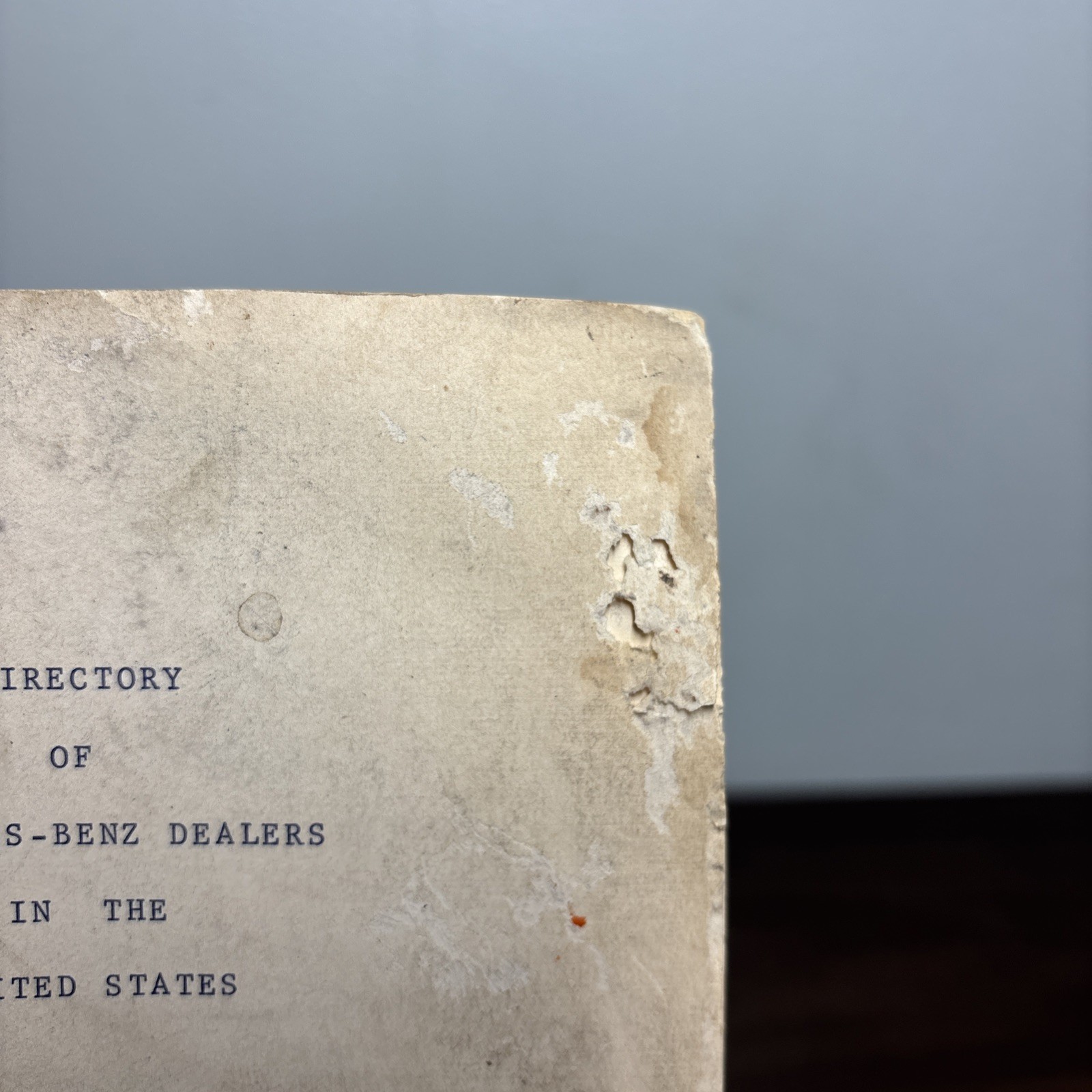 Vintage Mercedes Benz 1972 OEM Dealers Directory Sales Brochure Stations Guide