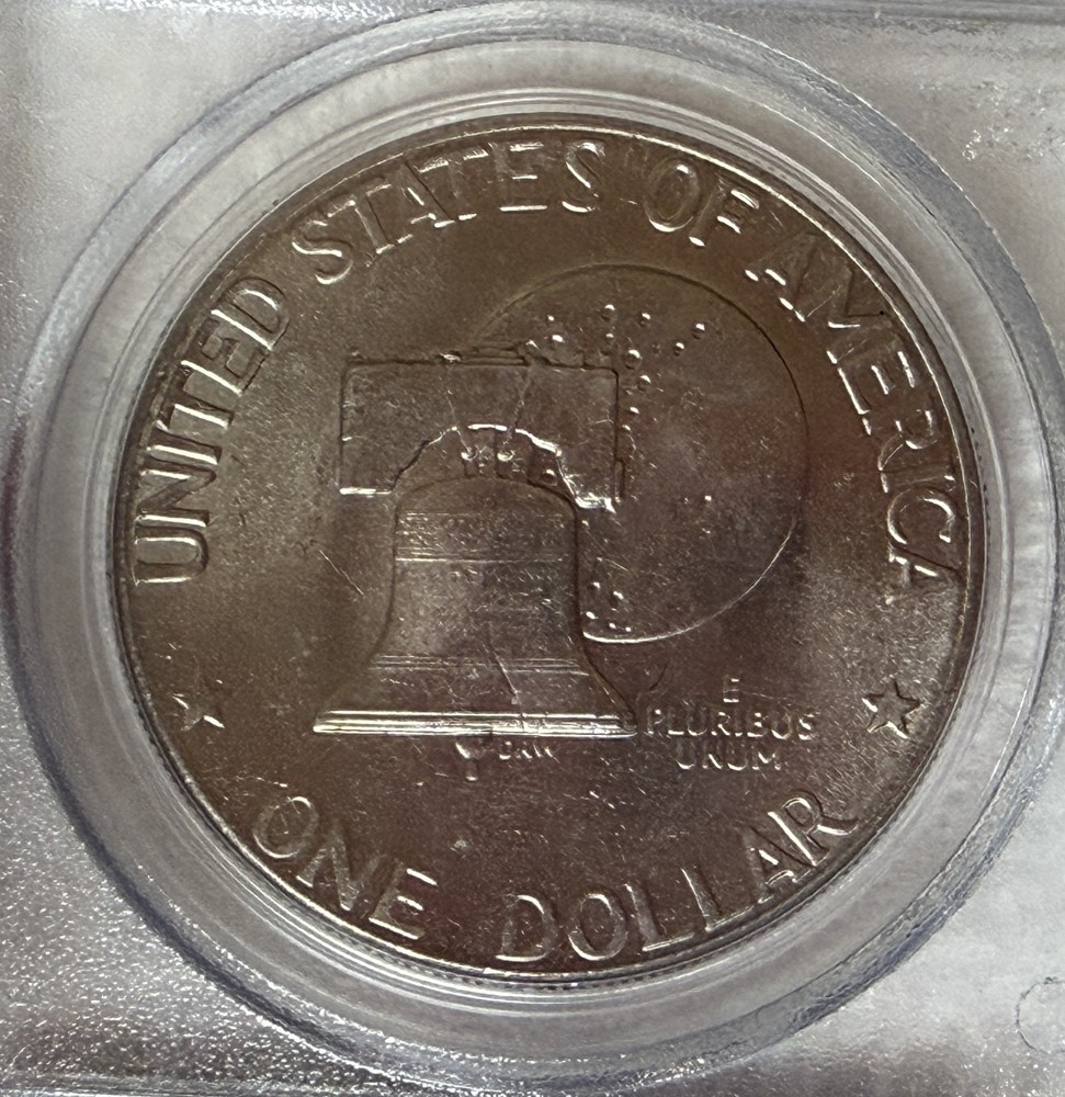 1976-D Clad Eisenhower Type-2 Dollar PCGS MS65
