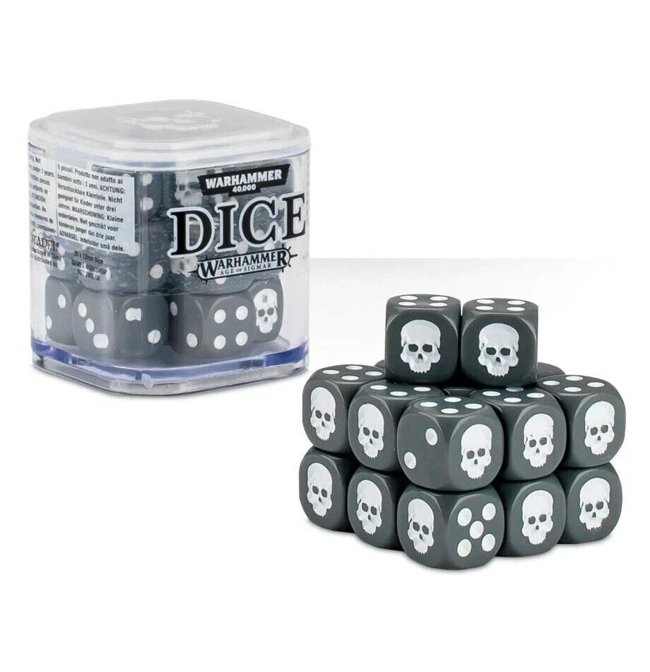 Citadel 12mm DICE SET Warhammer BLACK