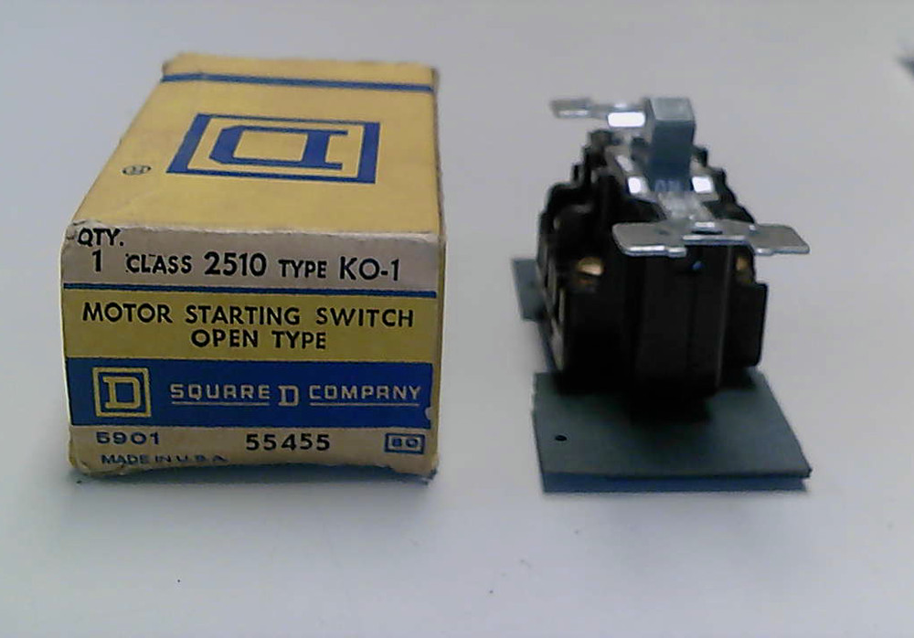 Square D Motor Starting Switch Open Type Class 2510 Type KO1 switch only NOS