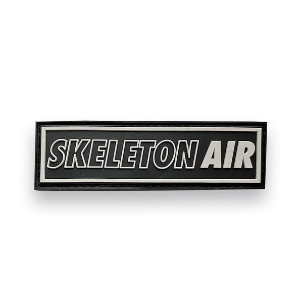 Infamous Paintball Skeleton Air Mid Rubber Patch Accessory Black/White