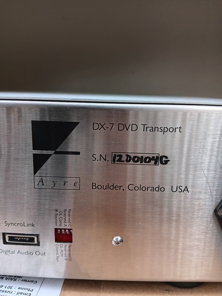 Ayre DX-7 DVD Transport *Read Description*