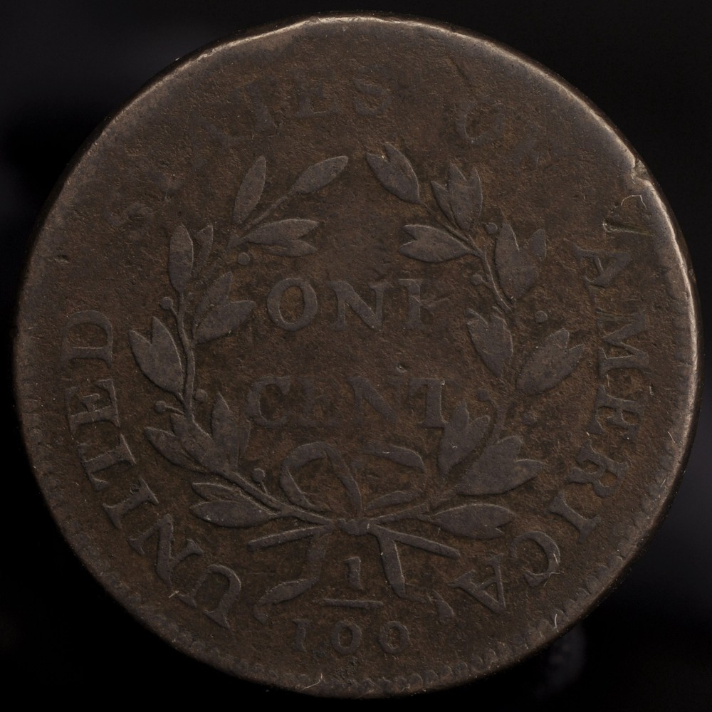 1798/7 Draped Bust Large Cent -- 8 over 7 Overdate