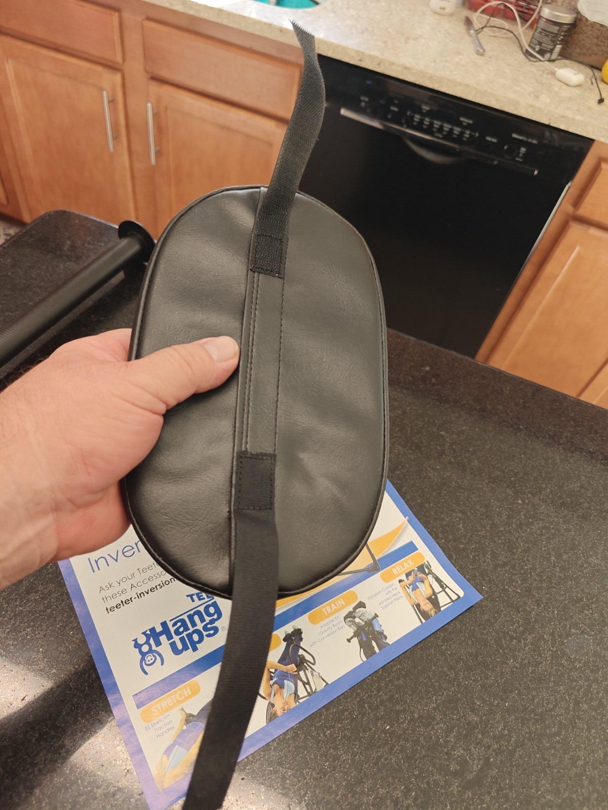 Teeter Hang Ups Inversion Table Replacement Oval Head Pad Rest Oval New Black