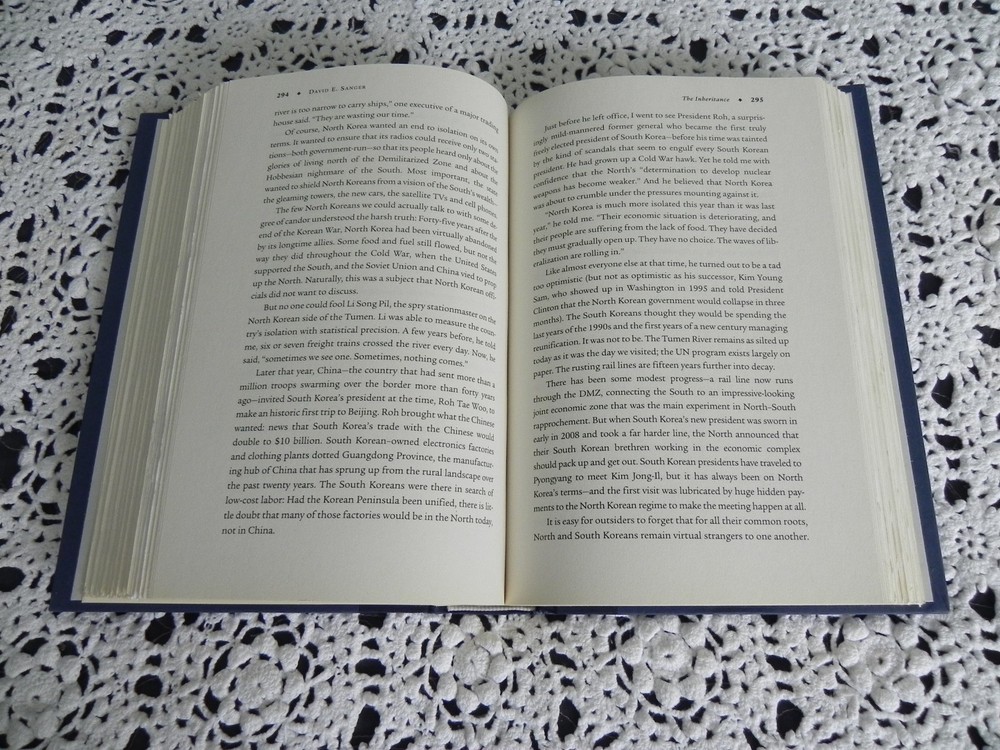 THE INHERITANCE by DAVID E. SANGER SIGNED STATED 1ST EDITION 1ST PRINTING HB