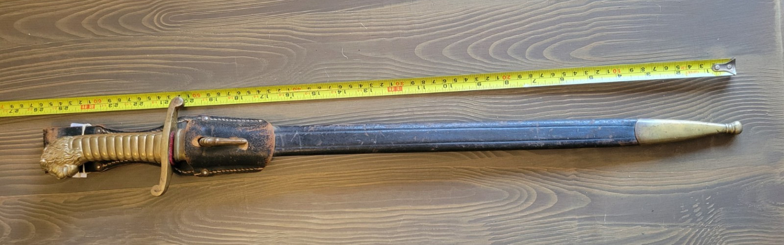 EXCELLENT! M1892 German/Bavarian Honor Guard Lion's Head Sword w/Sheath & Frog!